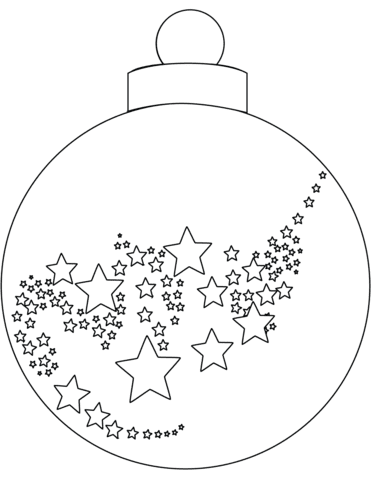 Christmas Ornament Cool Coloring Page