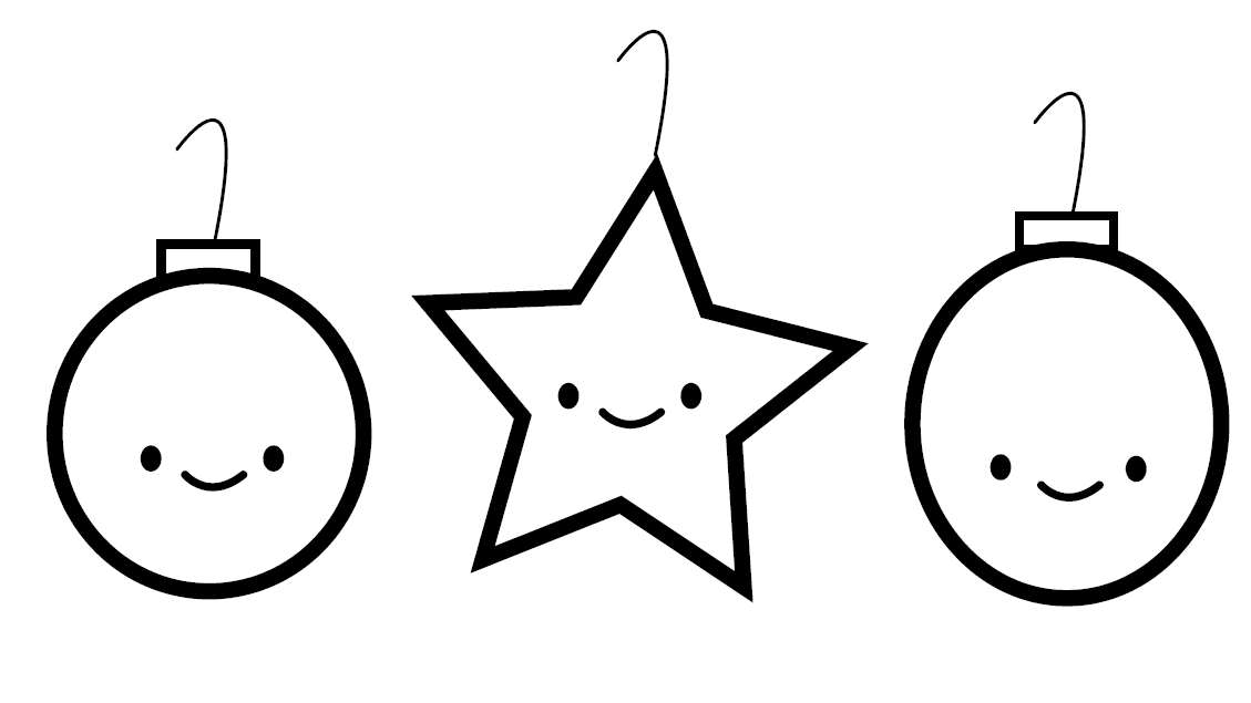 Christmas Ornament For Kids Coloring Page