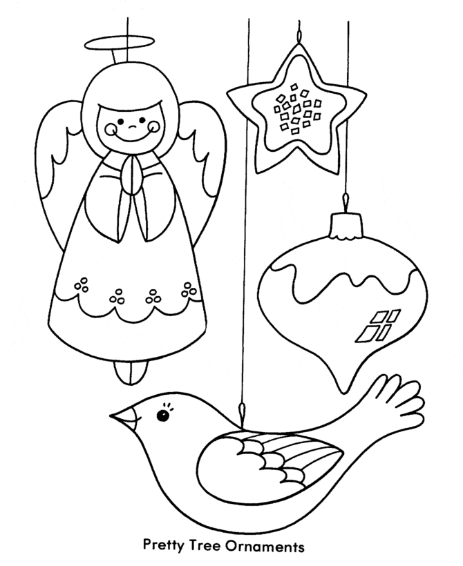 Christmas Ornament Sheets Image Coloring Page