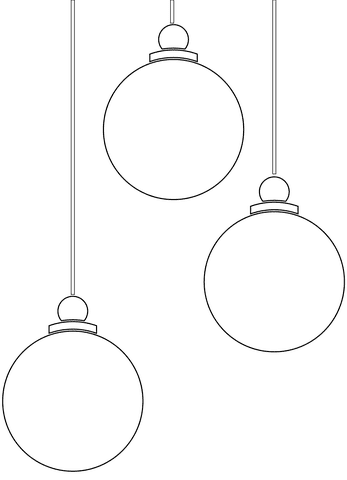 Christmas Ornament Sweet For Kids Coloring Page