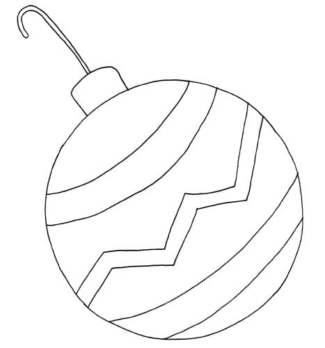 Christmas Ornament Sweet Coloring Page