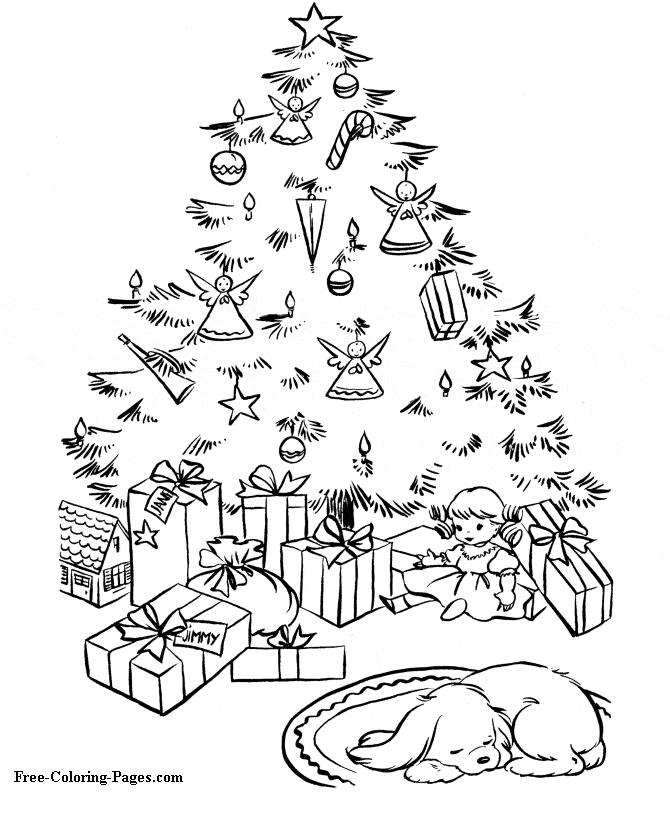 Christmas Picture For Kids Coloring Page