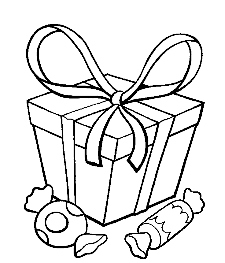 Christmas Presents For Children Coloring Page
