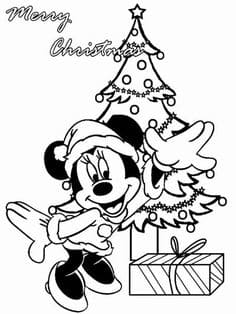 Christmas Sweet Coloring Page