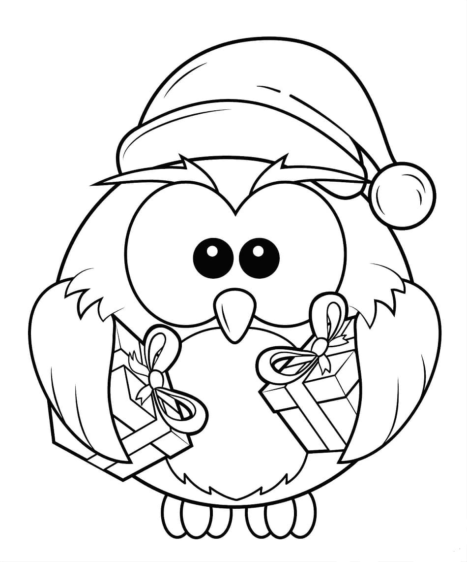 Christmas Sweet Image Coloring Page