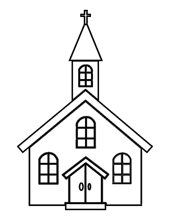 Church For Children Coloring Page