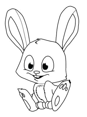 Cute Cartoon Easter Bunny