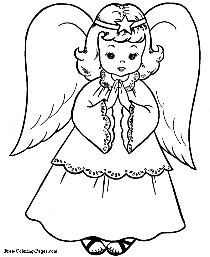 Cute Christmas Image For Children Coloring Page