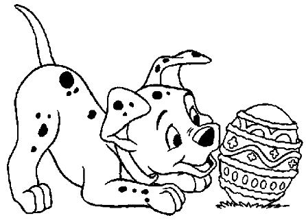 Cute Easter Painting For Kids Coloring Page