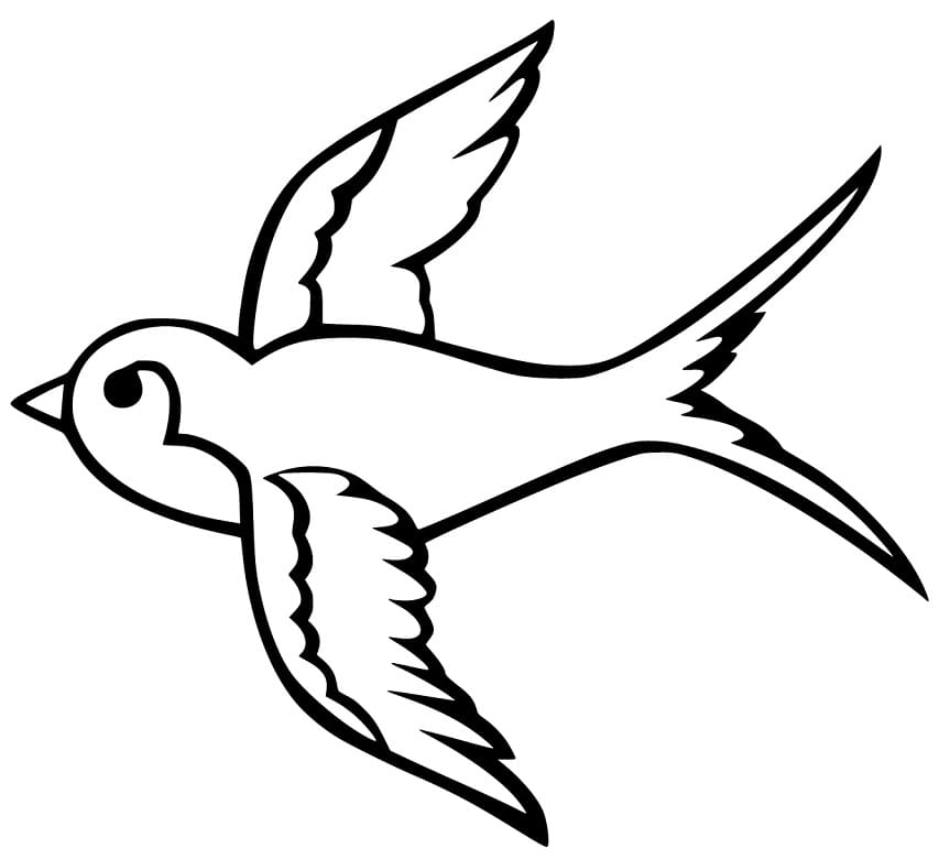 Swallow Coloring Pages