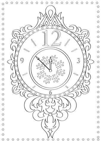 December 12 With A New Years Eve Clock Printable