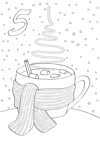 December 5 With A Hot Cup Of Tea in Winter Image For Kids