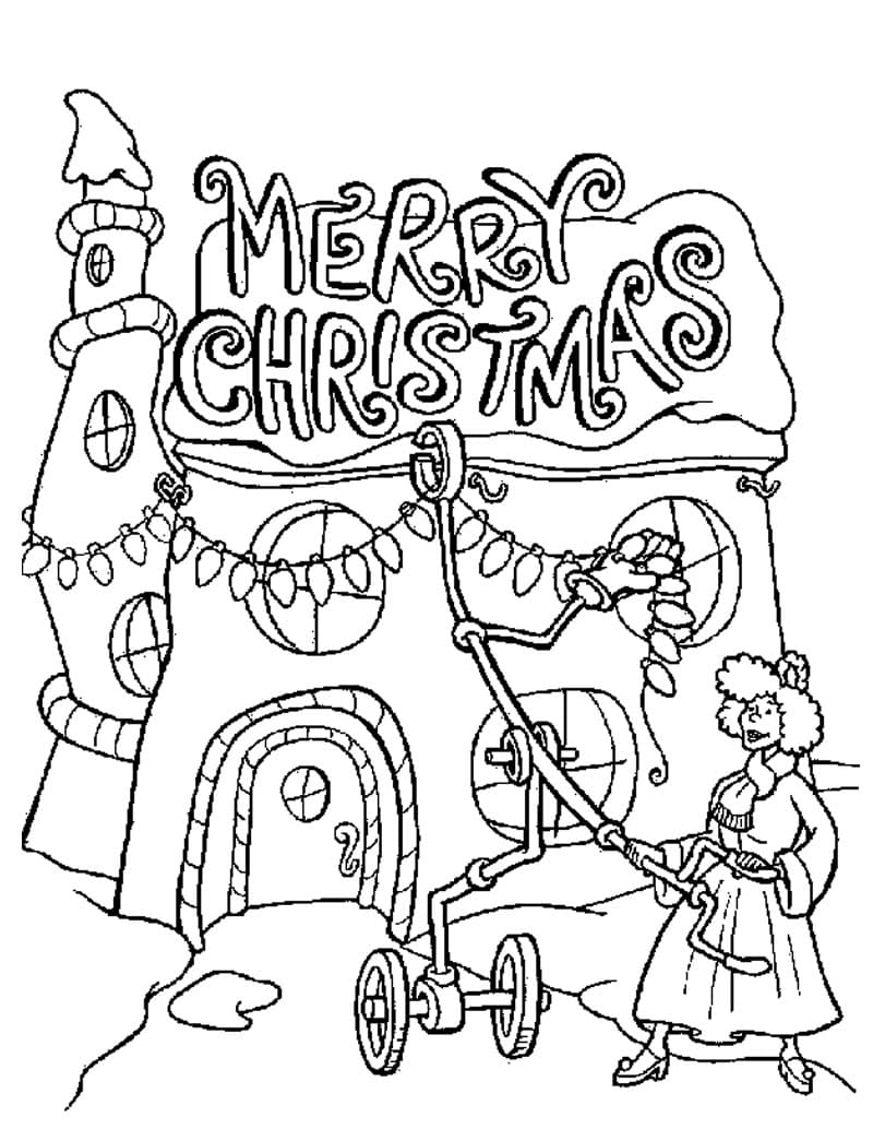Disney Christmas Image For Kids Coloring Page