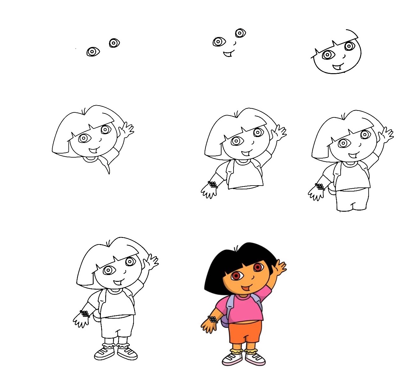 Dora-The-Explorer-Drawing