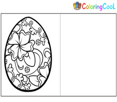 Easter Cards Coloring Pages