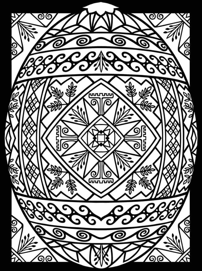 Easter Drawing For Kids Coloring Page