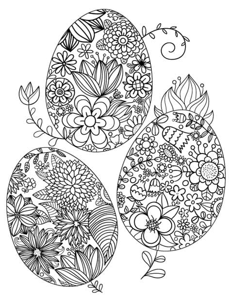 Easter Drawing Image For Kids Coloring Page