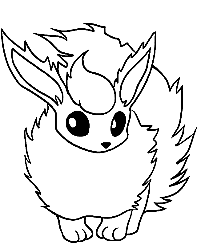 Eevee Coloring Pages