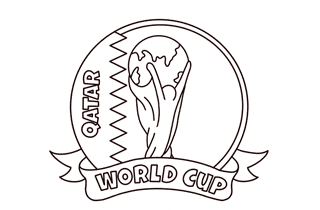 FIFA Clip Art Image Coloring Page