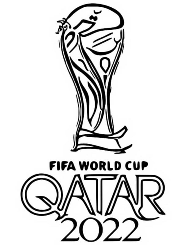 FIFA World Cup 2022 Clip Art Coloring Page