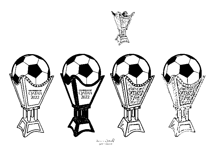 FIFA World Cup 2022 Picture Coloring Page