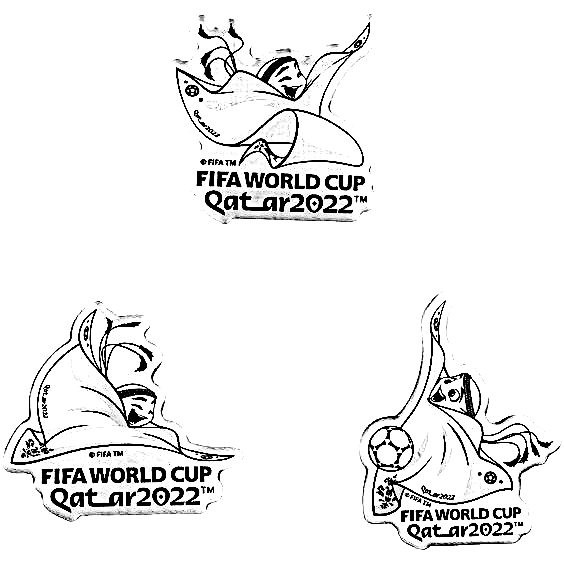 FIFA World Cup Qatar 2022 Image Coloring Page