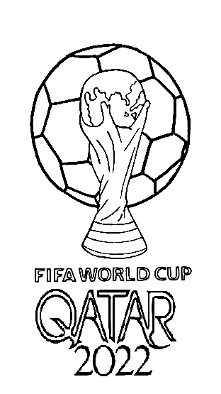 FIFA World Cup Qatar 2022 Coloring Page