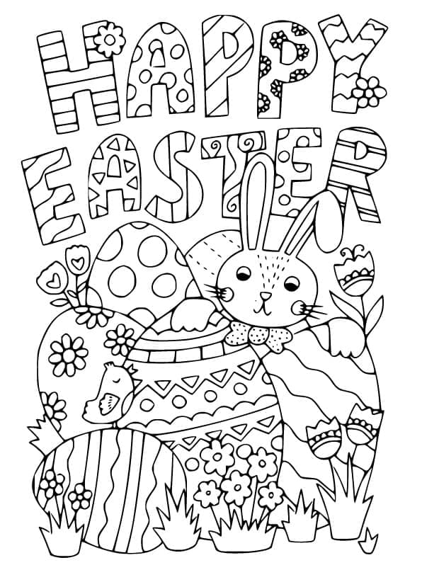 Free Happy Easter Card Printable