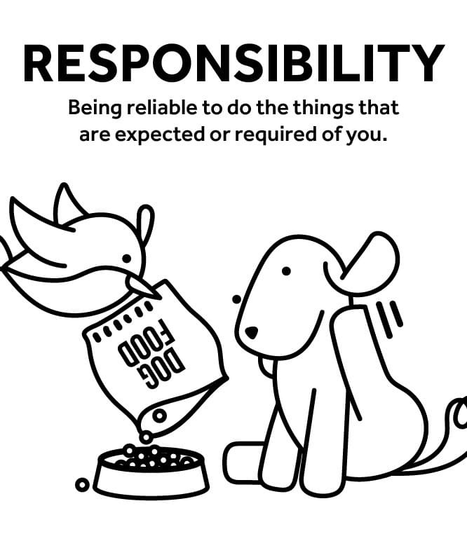 Responsibility Coloring Pages