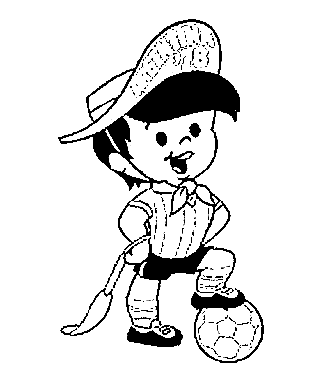 Gauchito Mascot World Cup Argentina 1978 Coloring Page