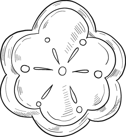 Gingerbread Sweet Image Coloring Page