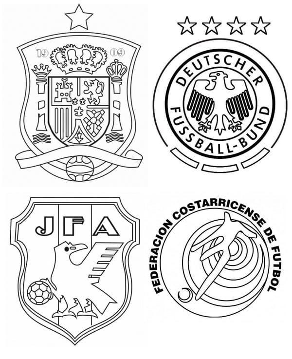 Group E Of FIFA World Cup 2022 Coloring Page