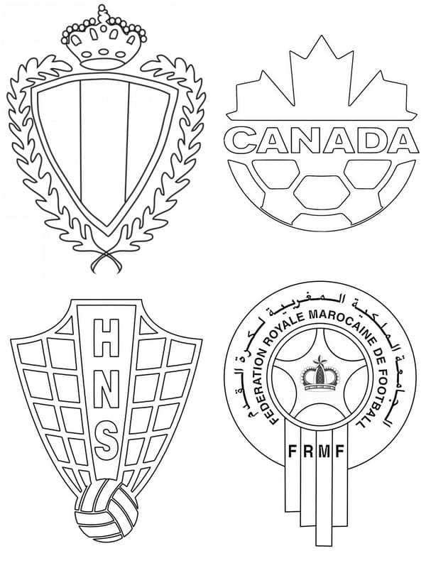 Group F Of FIFA World Cup 2022 Coloring Page