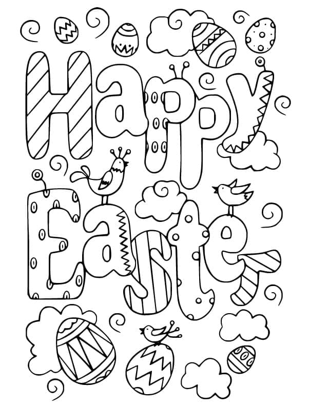 Happy Easter Card Image For Kids