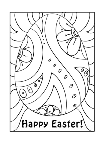 Happy Easter Egg For Children