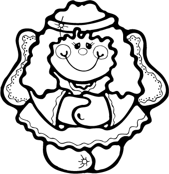 Happy Little Angel Image For Kids Coloring Page