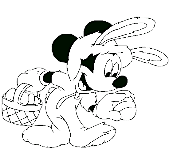 Image Of Easter Cartoon Coloring Page