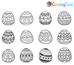Easter Doodle Coloring Pages