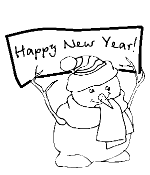 Image Of Happy New Year 2023 Coloring Page
