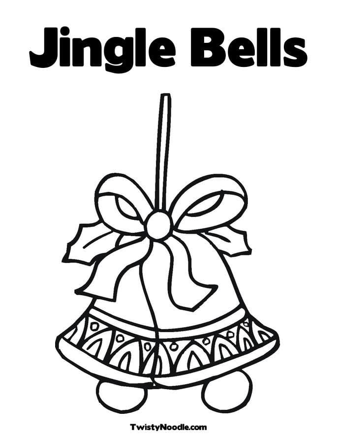 Image Ring The Christmas Bells Coloring Page