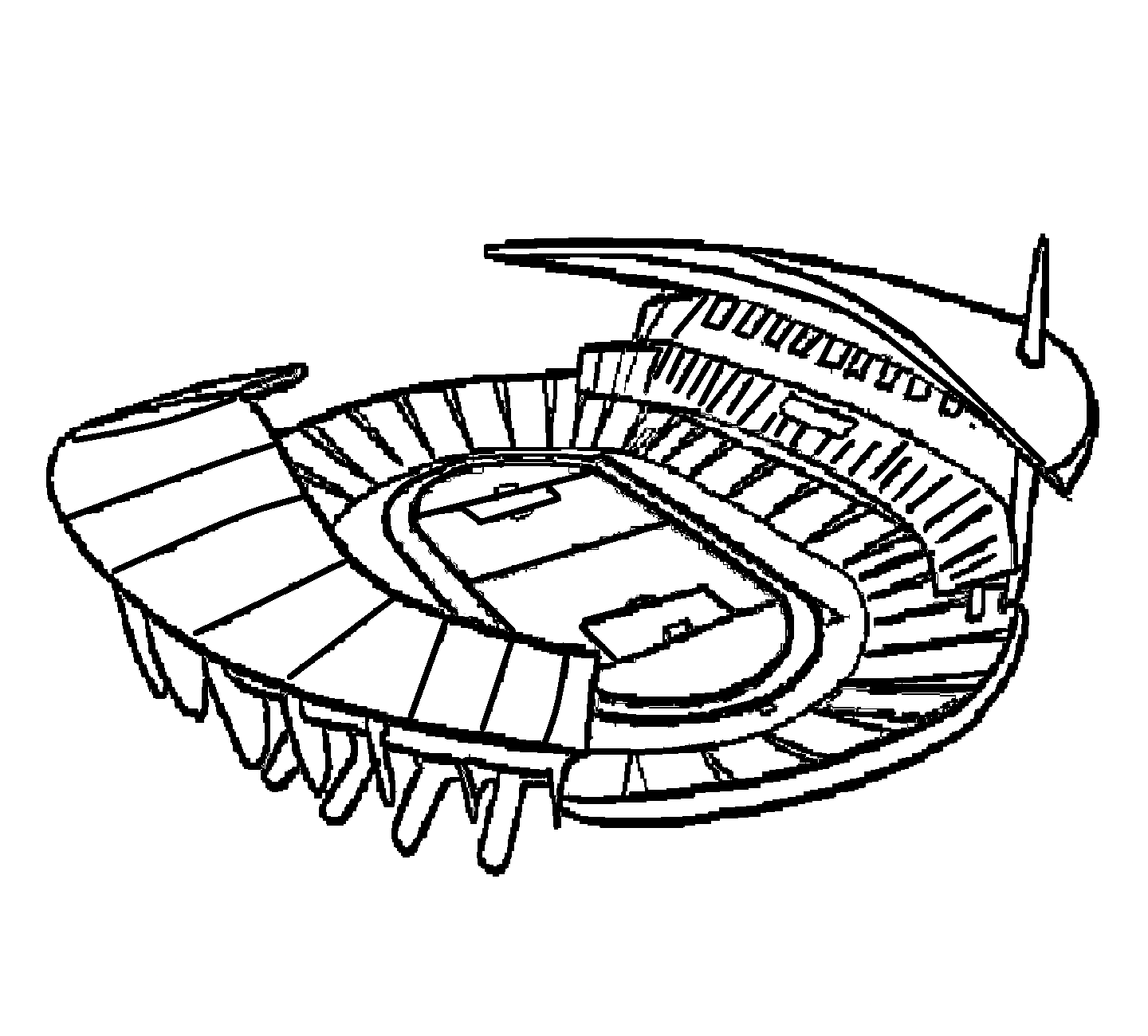 World Cup 2022 Stadium Coloring Pages