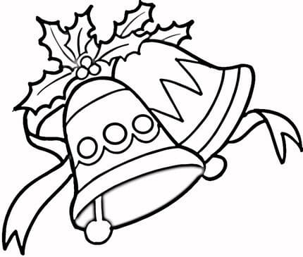 Jingle Bells Drawing For Kids Coloring Page