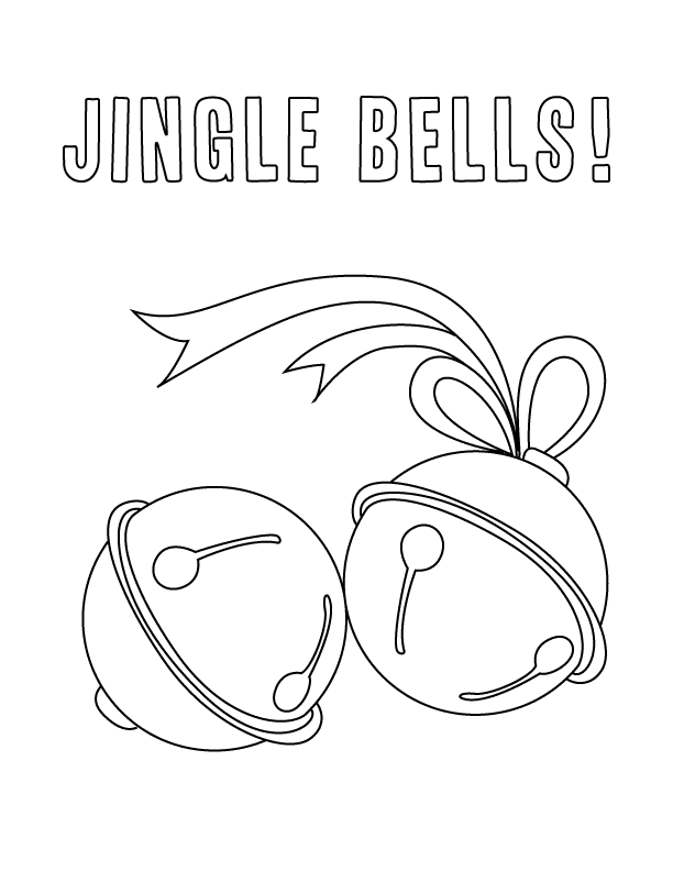 Jingle Bells Picture For Kids Coloring Page