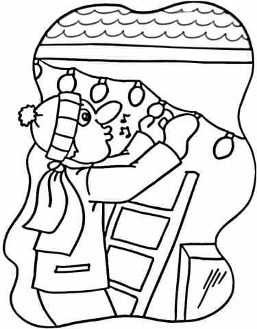 Lights In The House Image For Kids Coloring Page