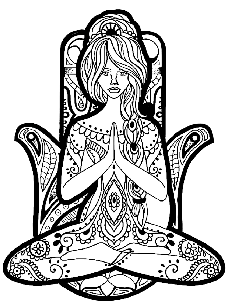 Meditation Coloring Pages