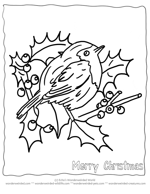 Merry Christmas Image For Kids Coloring Page