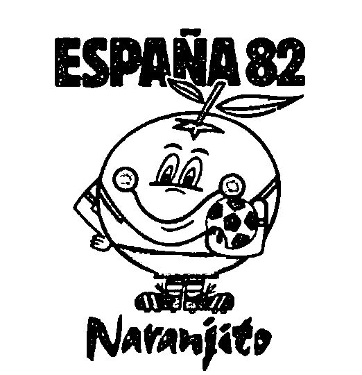 Naranjito Mascot World Cup 1982 Coloring Page