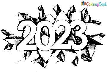 New Year 2023 For Children Coloring Page
