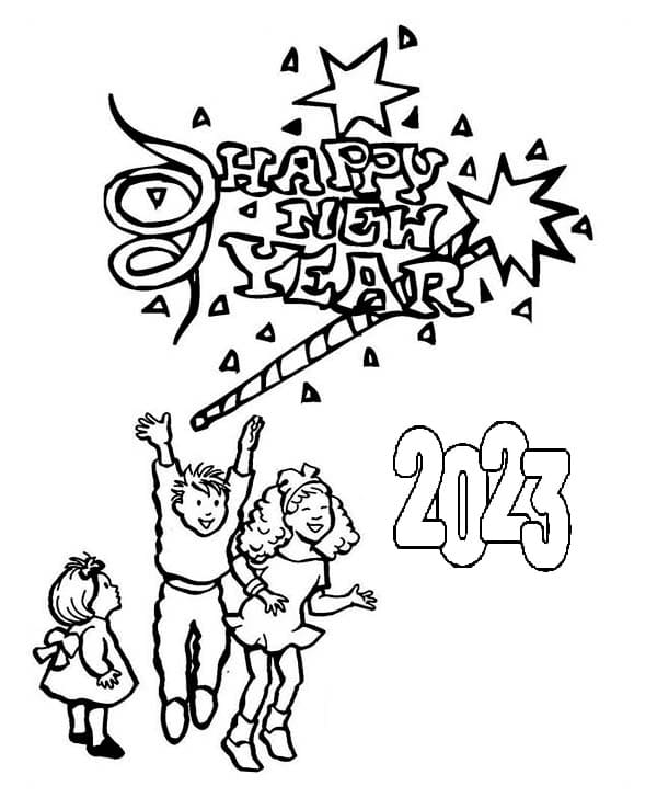 New Year 2023 Image For Children