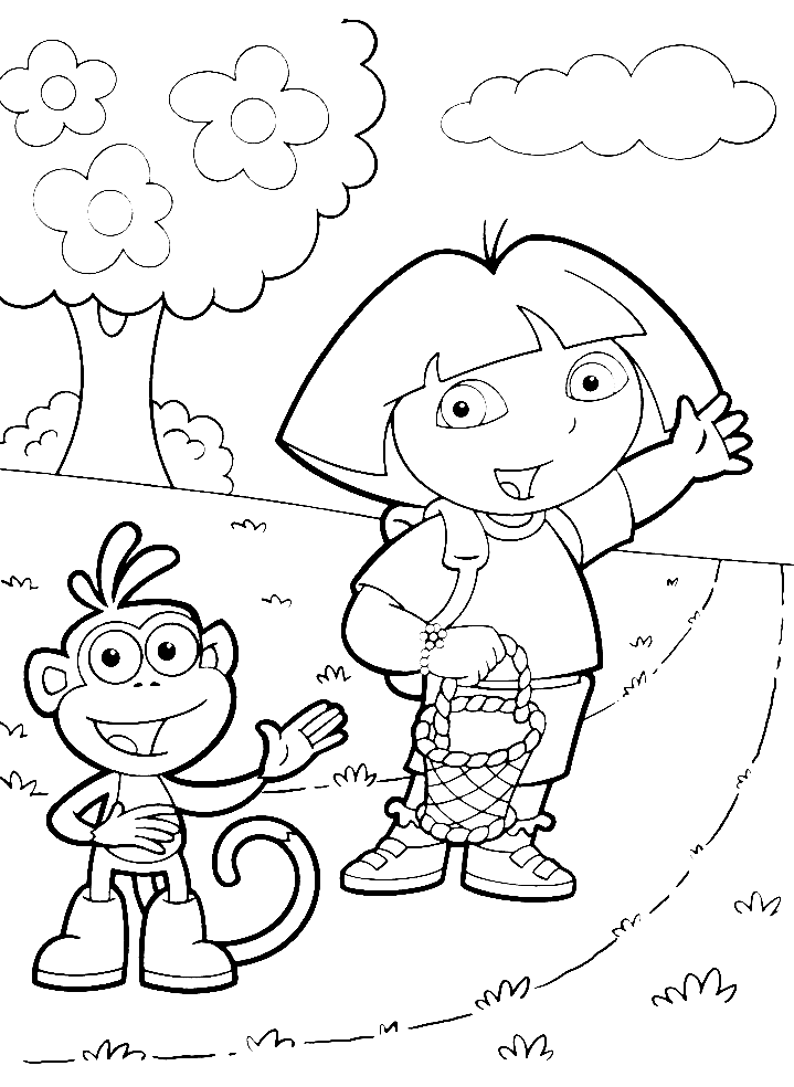 Picture Of Cartoon Easter Coloring Page